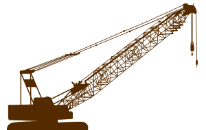 Silouette image of crane
